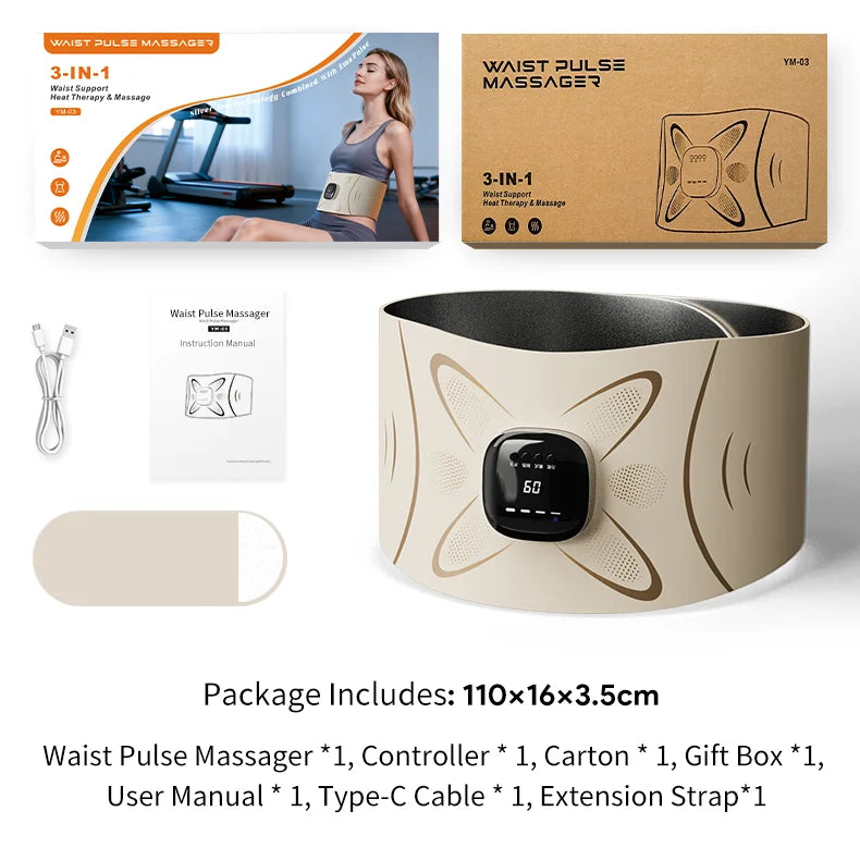 Abdominal Muscle Toning and Waist Massager Belt - 22