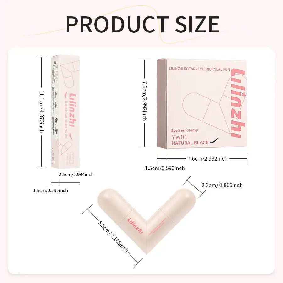 Dual-Head Waterproof Winged Eyeliner Stamp Pen