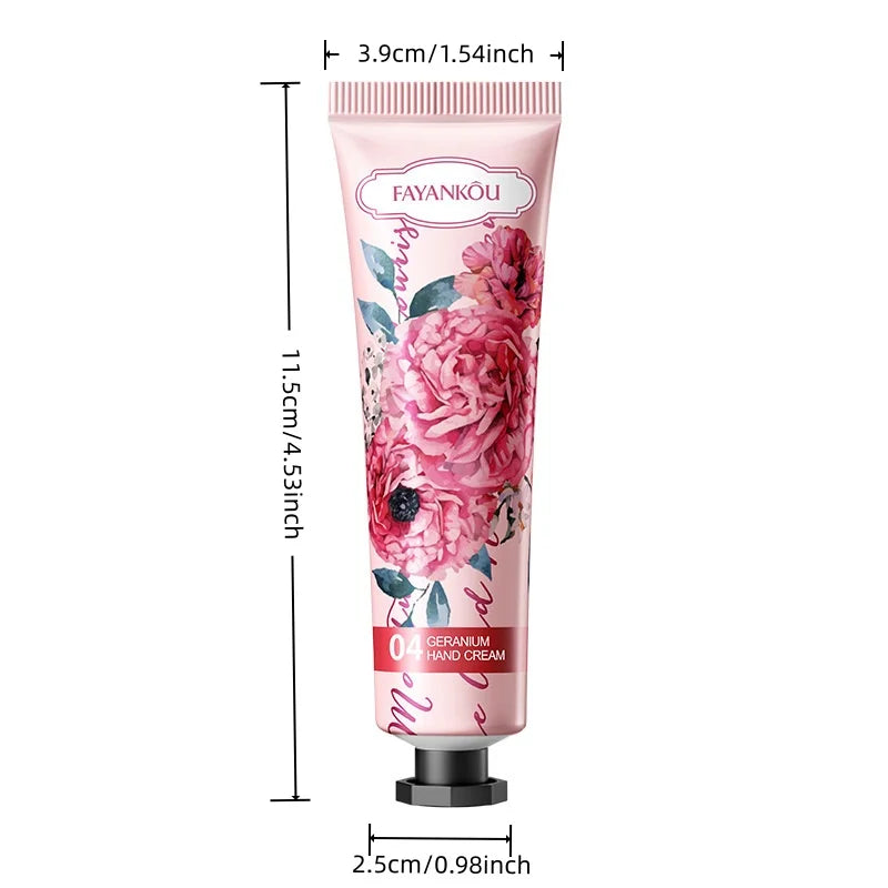 Hydrating Geranium Floral Hand Cream for Dry Skin - 6