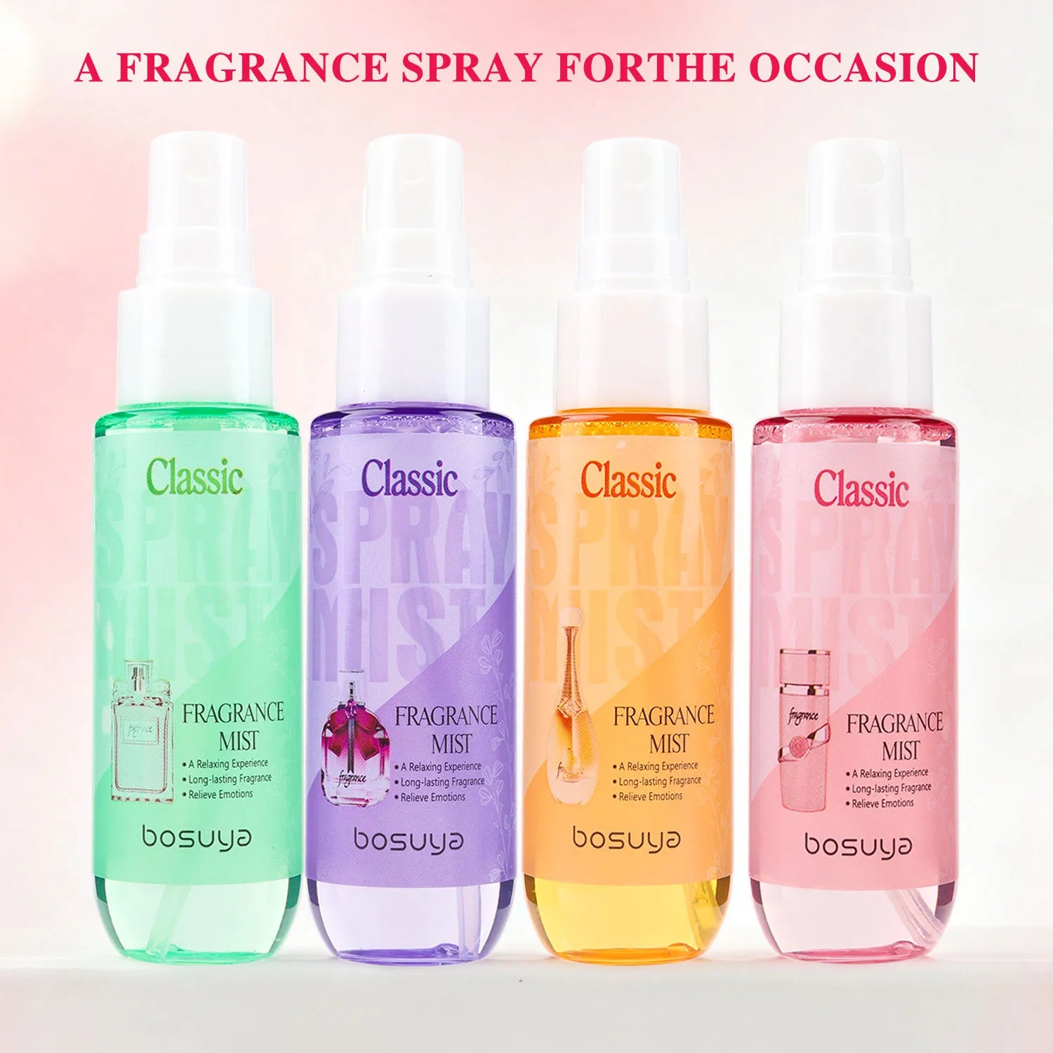 4-Piece Long-Lasting Floral Fragrance Mist Set - 6