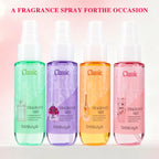 4-Piece Long-Lasting Floral Fragrance Mist Set