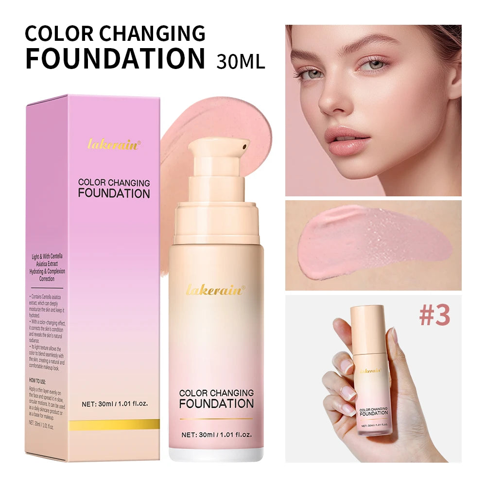 Color-Changing Liquid Foundation for Flawless Skin