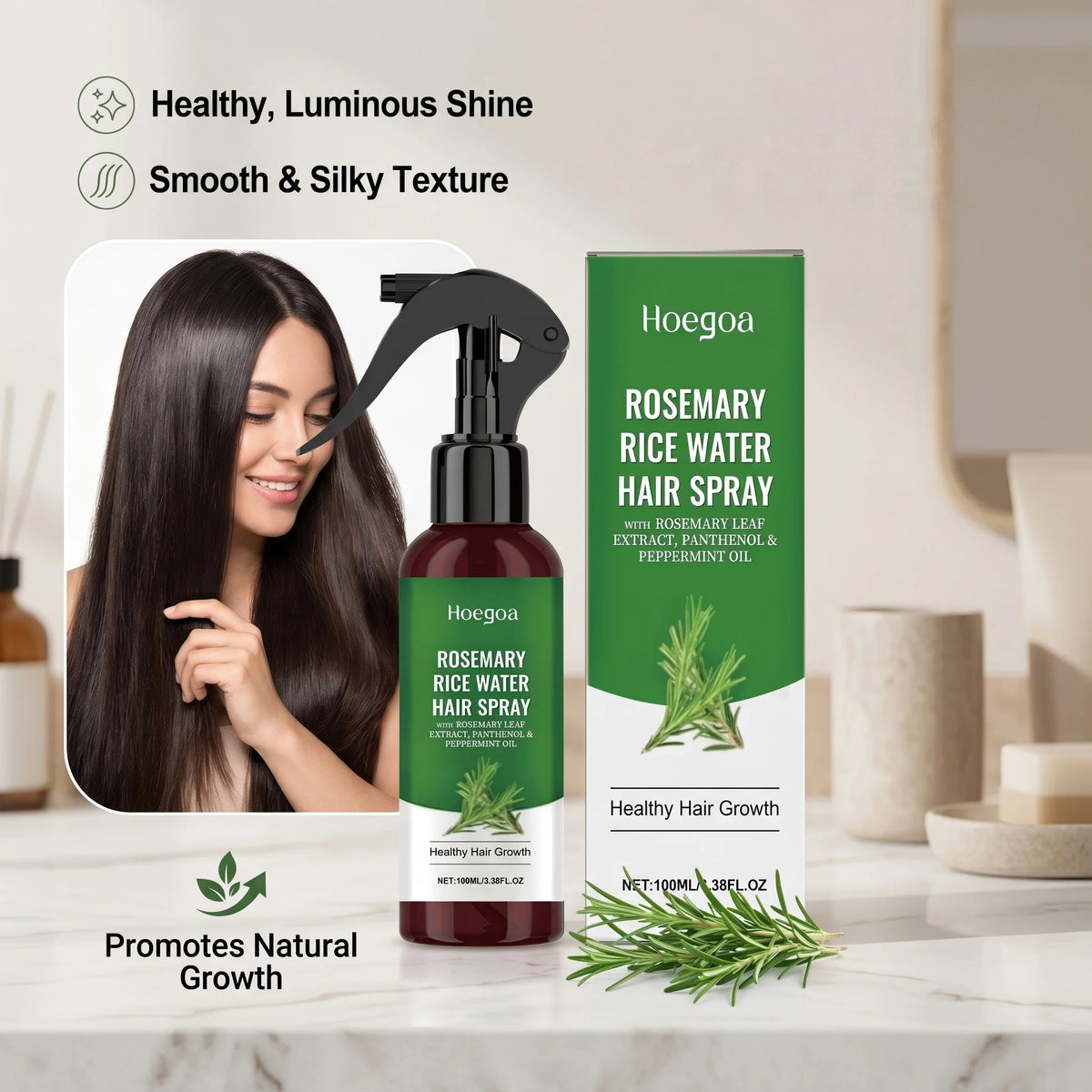 Rosemary Rice Water Hair Growth Spray