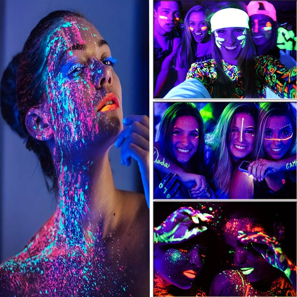 Neon UV Glow Face and Body Paint for Parties