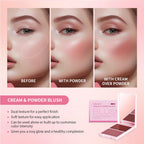 2-in-1 Cream and Powder Face Blush Duo