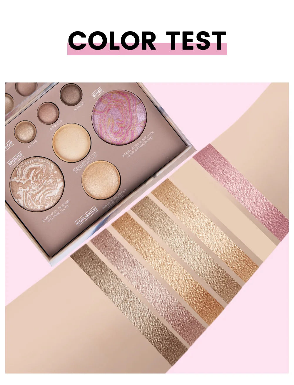 All-in-One Travel Makeup Palette for Face and Eyes