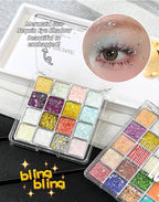 Glitter Sequin Eyeshadow Palette for Festivals and Parties