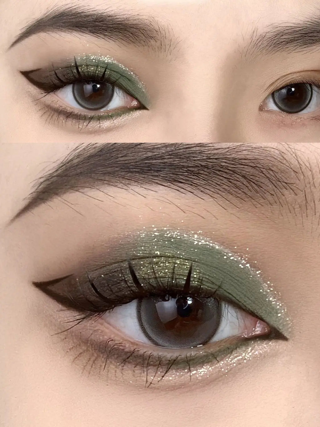 9-Color Olive Green Smokey Eyeshadow Palette