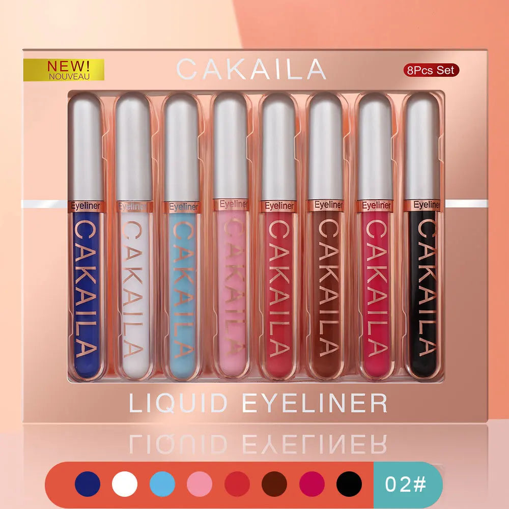 Waterproof Colorful Liquid Eyeliner Set - 9