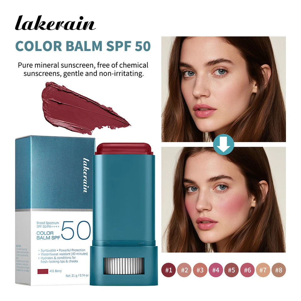 Hydrating SPF 50 Sunscreen Blush Balm Stick