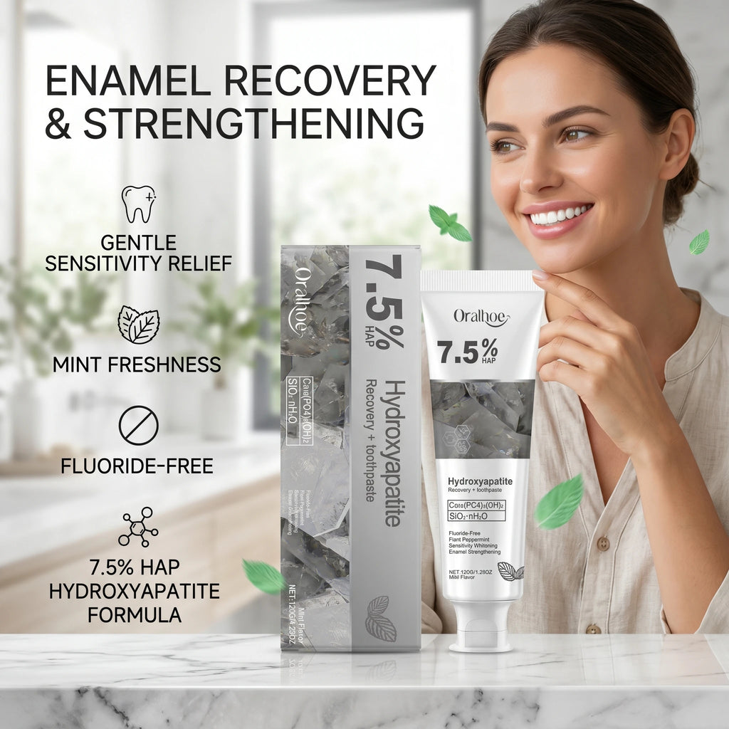 Hydroxyapatite Enamel Repair and Whitening Toothpaste