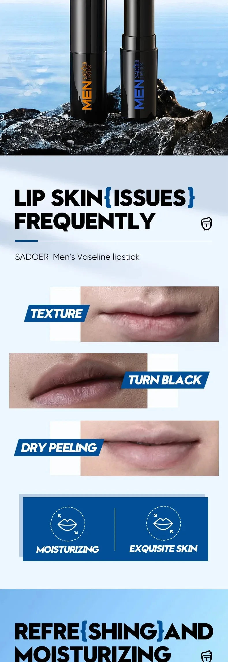 Moisturizing Lip Repair Balm for Men