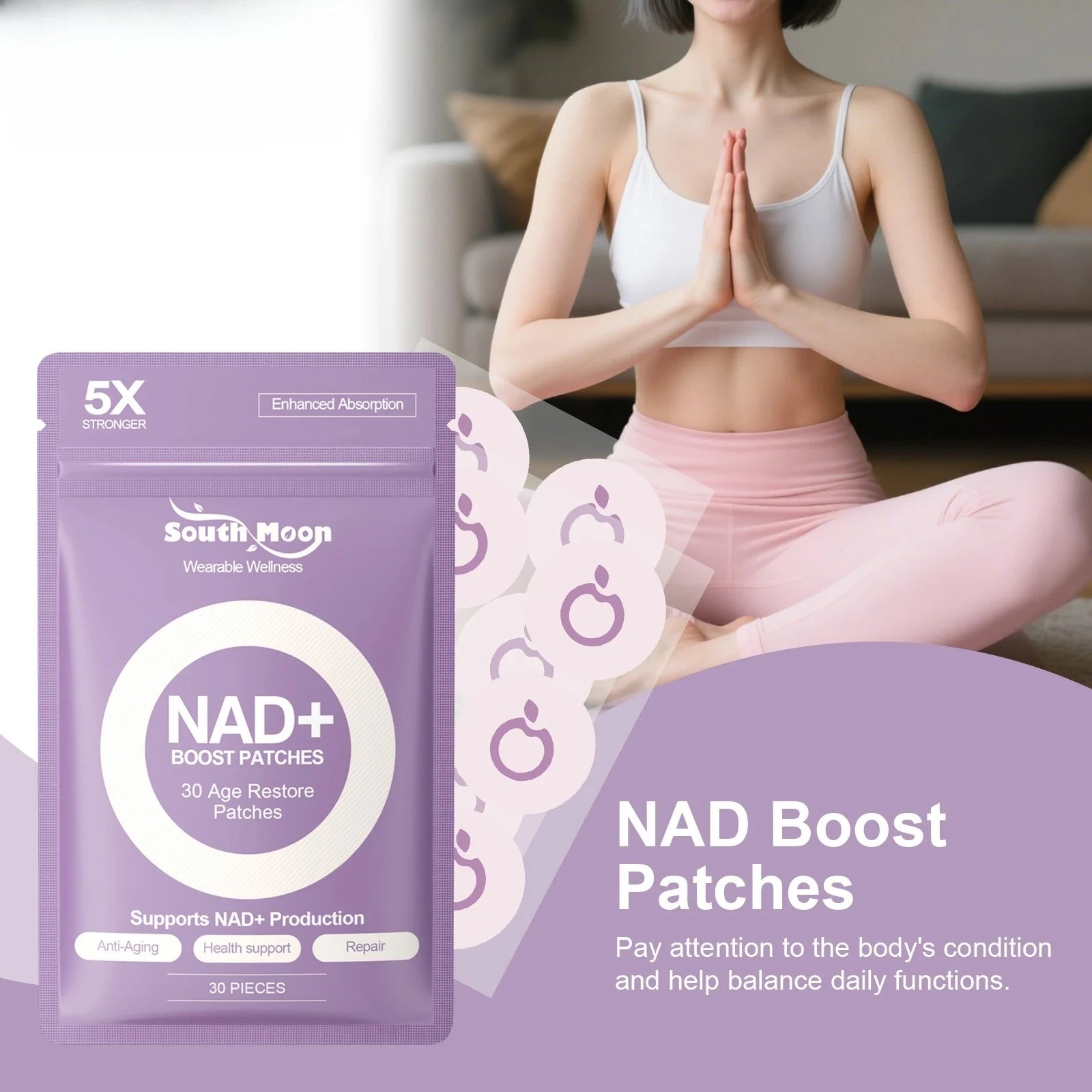 NAD+ Daily Wellness Support Patches - 2