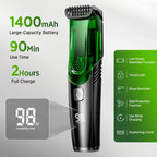 Cordless Vacuum Beard and Hair Trimmer