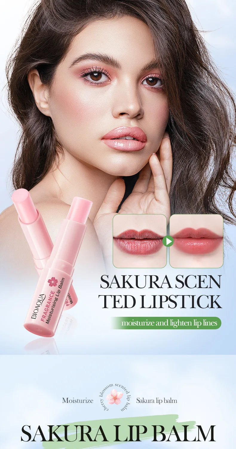Sakura Moisturizing Lip Balm for Dry and Chapped Lips