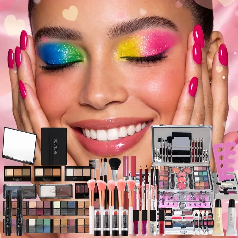 All-in-One Professional Makeup Travel Kit