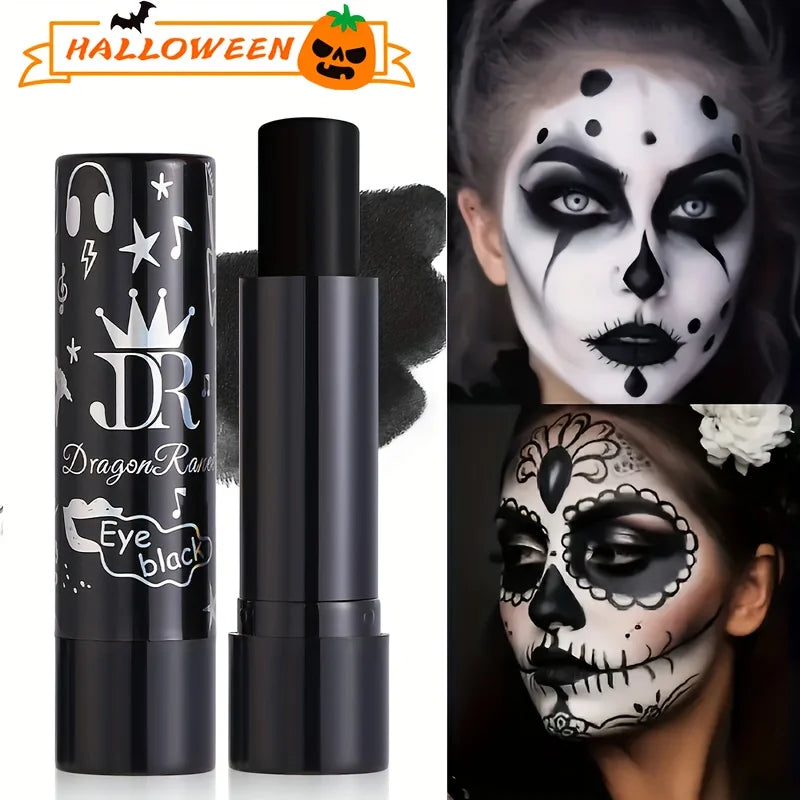 White Liquid Foundation and Black Lipstick Set for Cosplay