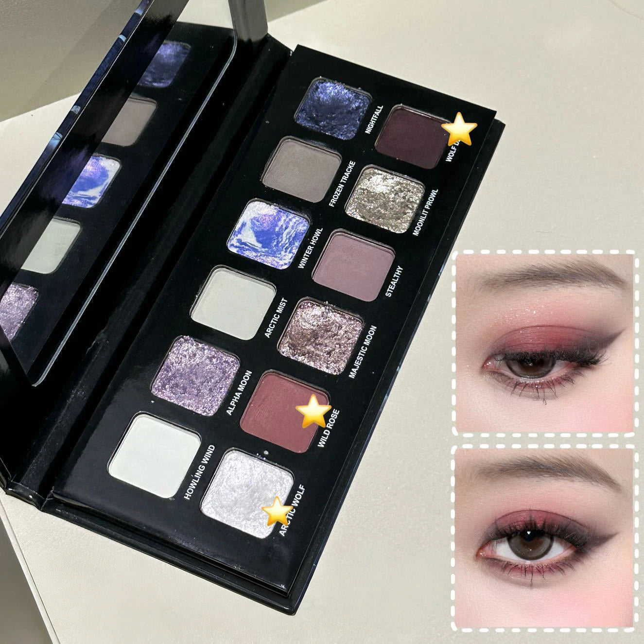 12-Color Shimmer and Matte Eyeshadow Palette - 3