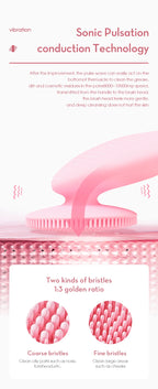 Electric Sonic Facial Cleansing Brush for Radiant Skin