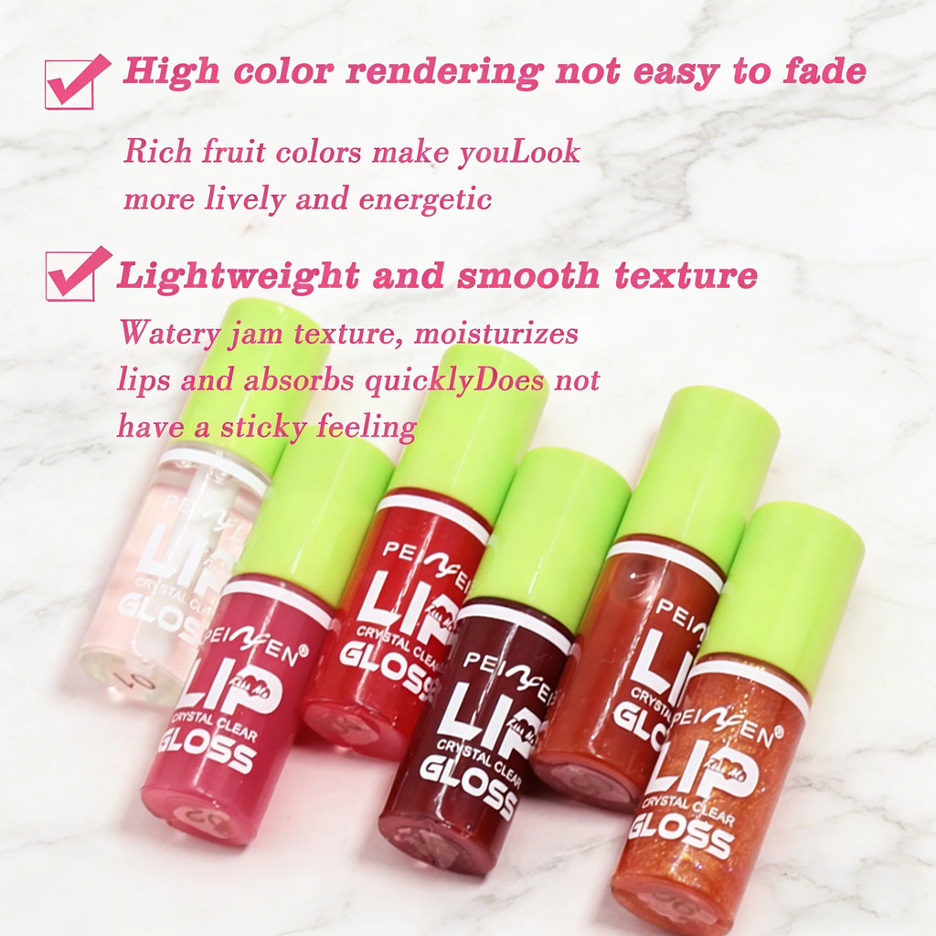 Hydrating Crystal Lip Gloss Set for Smooth Lips