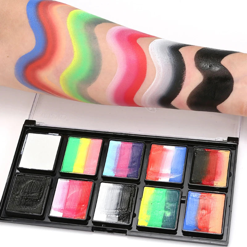 24-Color Professional Face and Body Paint Kit for Parties