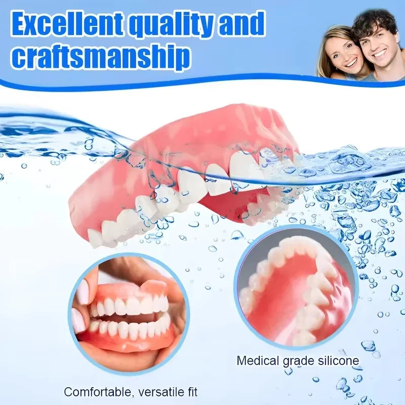 Comfortable Full Mouth Denture and Cleaning Care Kit