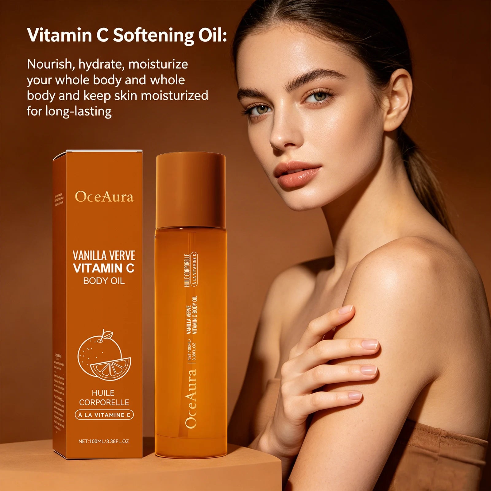Vitamin C Brightening Body Oil for Glowing Hydrated Skin - 5