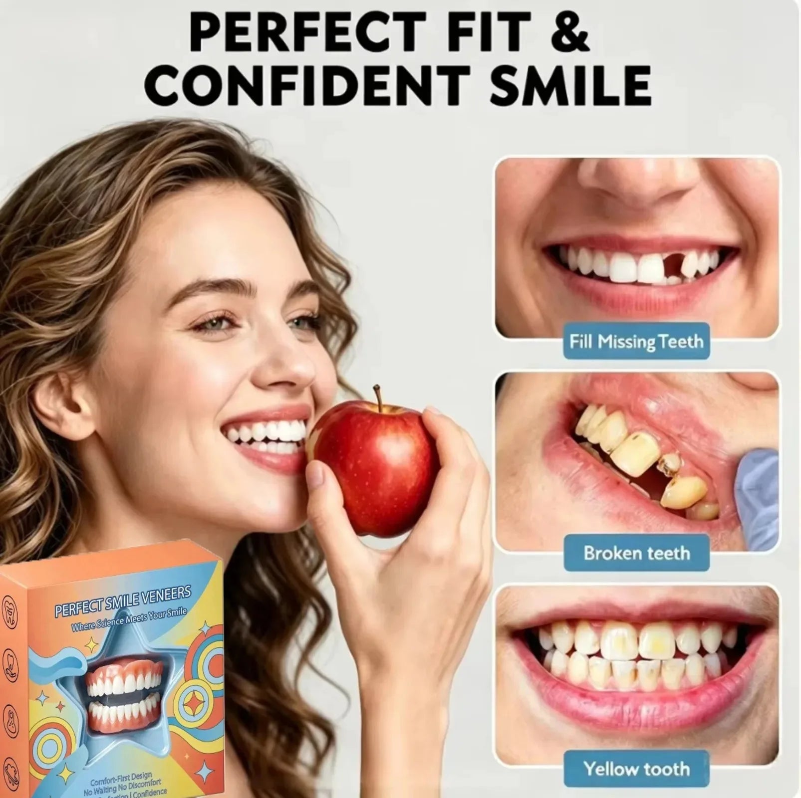 Cosmetic Temporary Smile Veneers for Natural Looking Teeth - 9