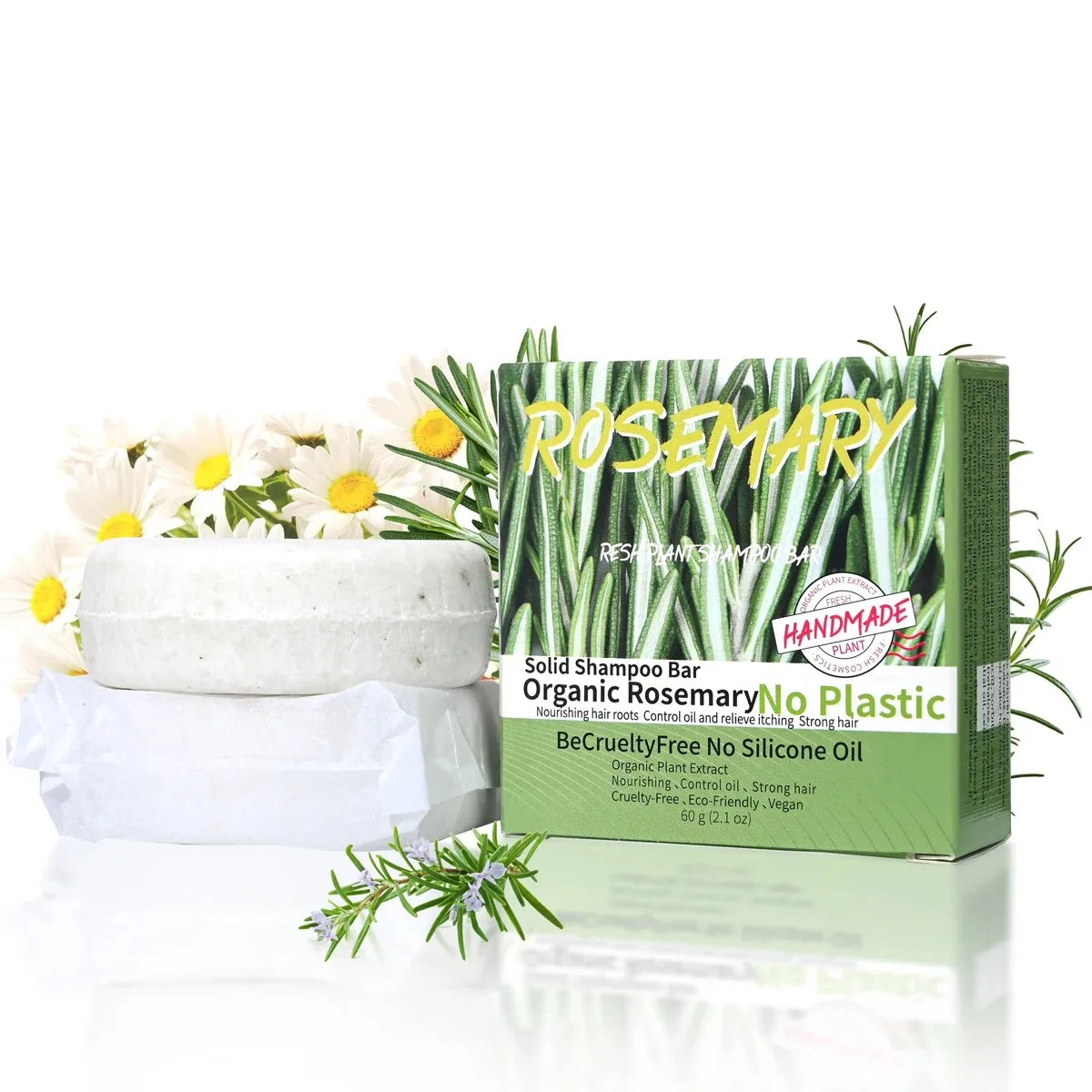 Jasmine Scented Solid Shampoo Bar for Oil Control - 4