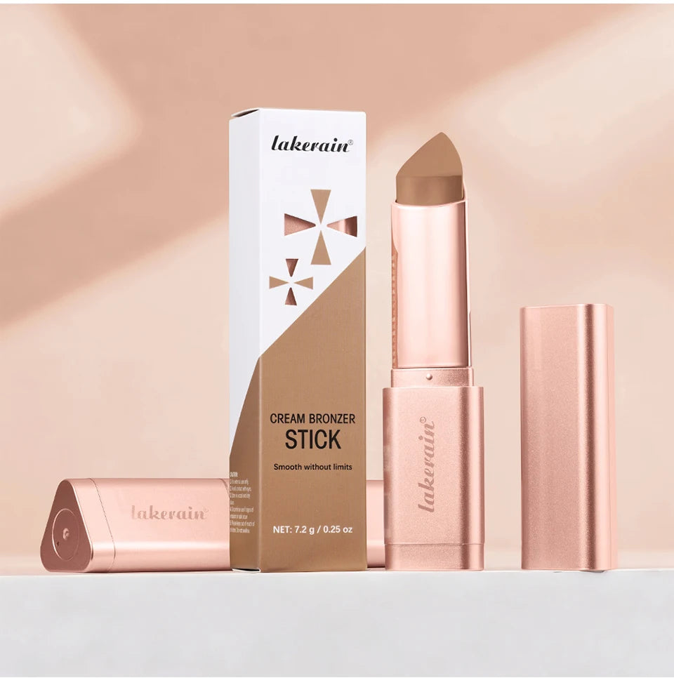 Cream Bronzer and Contour Stick for Sculpted Face Makeup