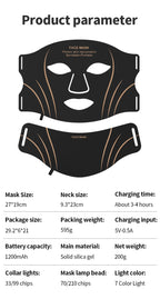 7-Color LED Light Therapy Face and Neck Mask