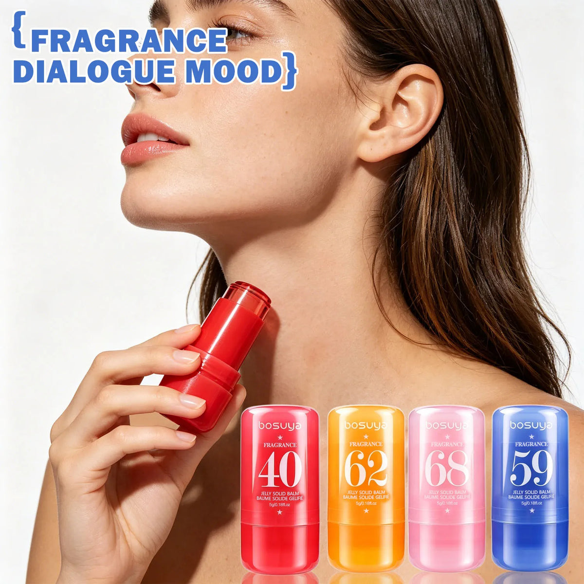 4-Pack Portable Jelly Solid Fragrance Perfume Stick Set