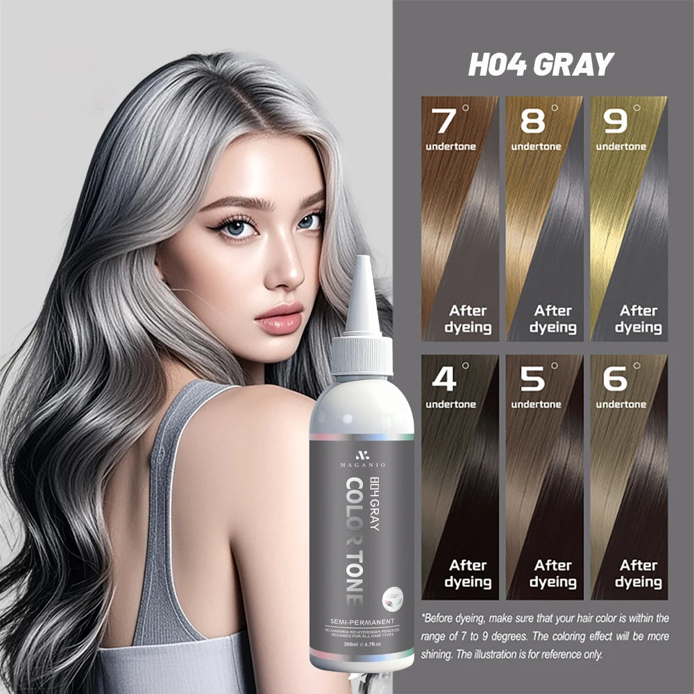 Semi-Permanent Plant-Based Hair Color Dye 200ml