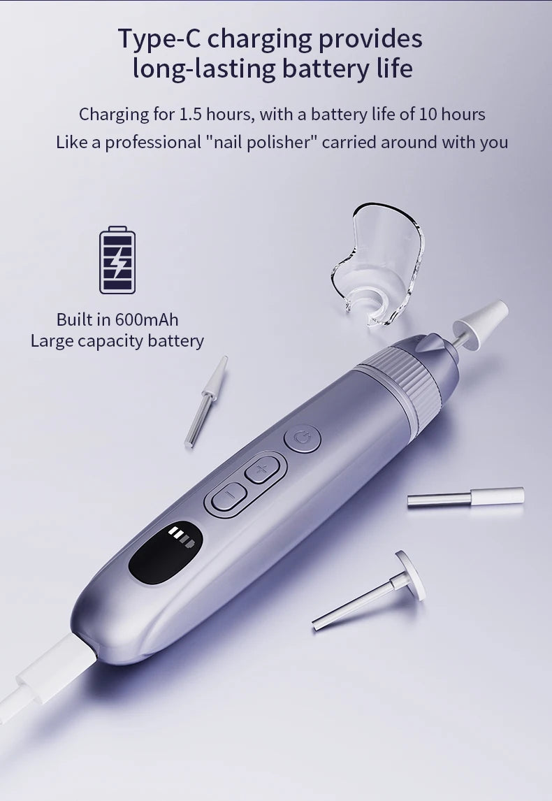 Electric Cordless Nail Drill and Manicure Kit