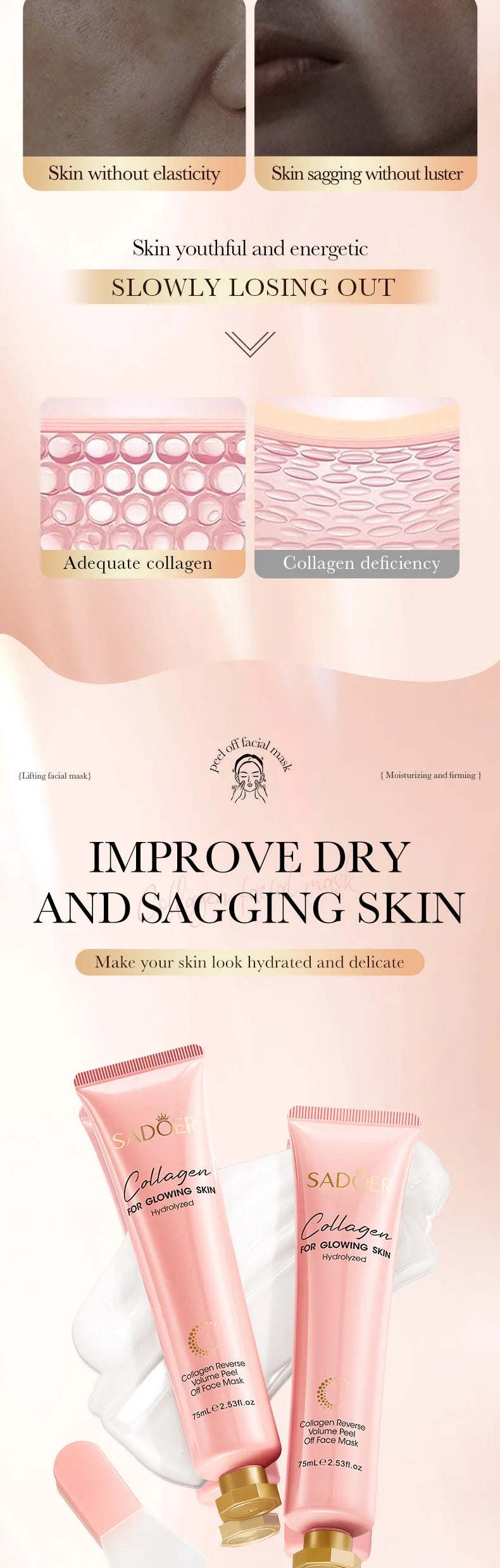 Collagen Firming Peel-Off Face Mask - 8