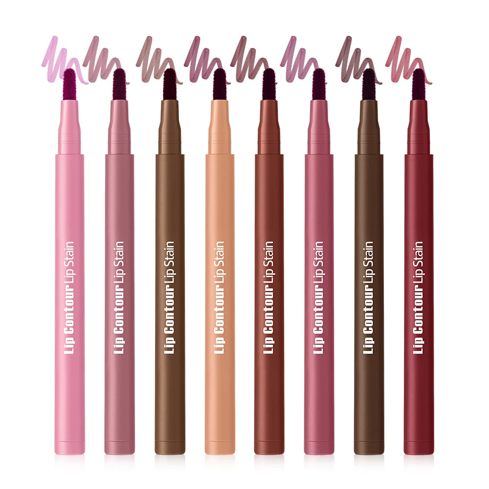 Dual-Sided Long-Lasting Lip Stain and Liner Pen