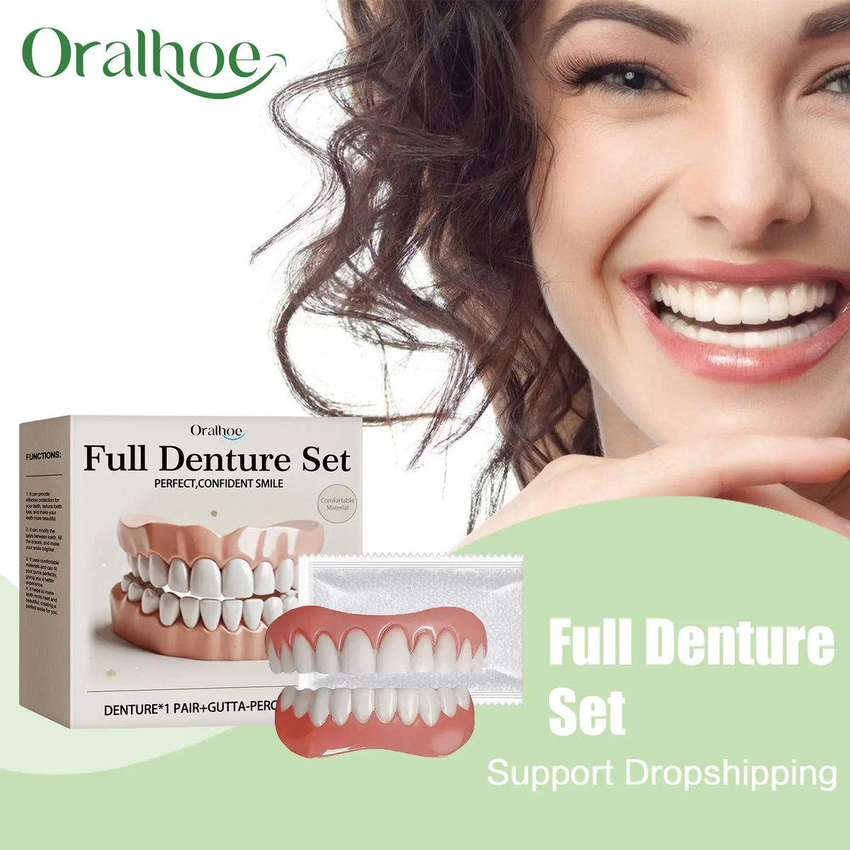 Temporary Cosmetic Denture and Smile Restoration Kit