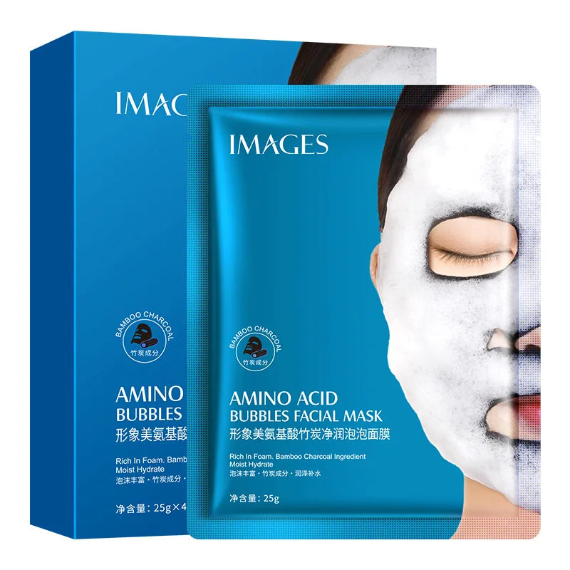 Bamboo Charcoal Bubble Cleansing Mask for Deep Pore Detox