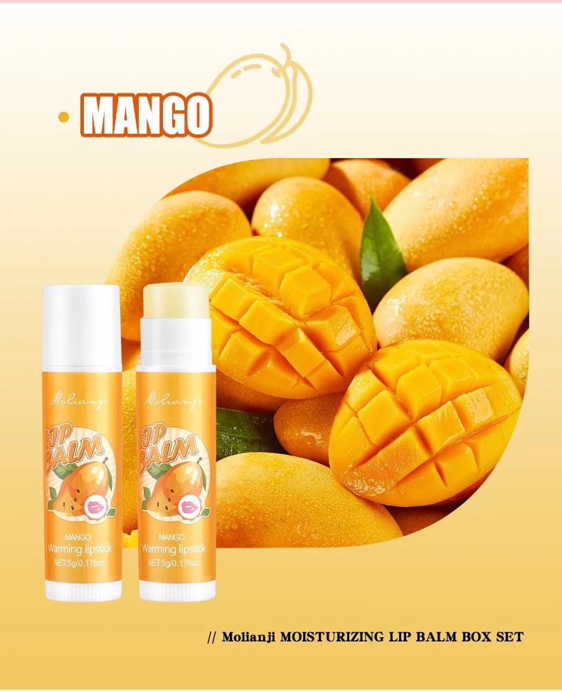 12-Piece Fruity Moisturizing Lip Balm Set for Dry Lips - 32
