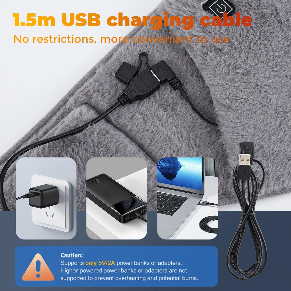 Electric Heating Waist Belt and Hand Warmer for Pain Relief