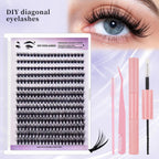 DIY Cluster Eyelash Extension Kit for Natural Wispy Look