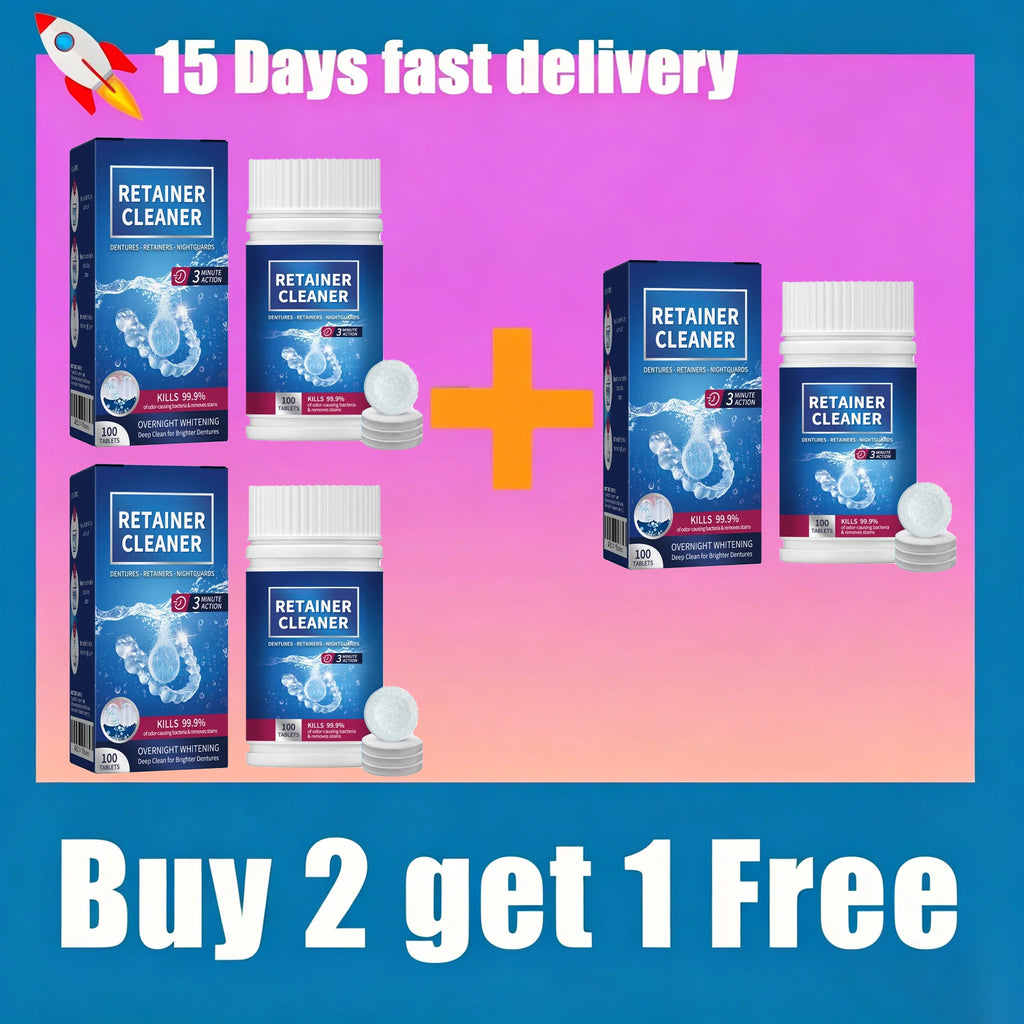 Effervescent Denture and Retainer Cleaning Tablets