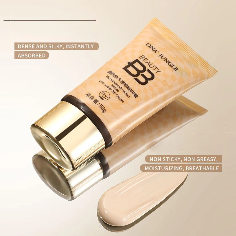 Waterproof Full Coverage Niacinamide BB Cream Foundation - 3