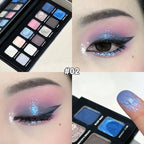 12-Color Shimmer and Matte Eyeshadow Palette