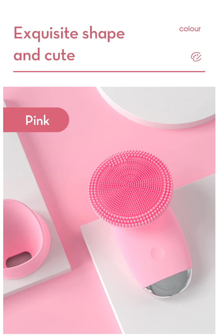 Electric Sonic Facial Cleansing Brush for Radiant Skin