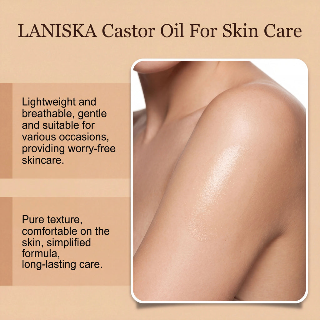 Cold Pressed Castor Oil for Skin Hydration and Body Massage