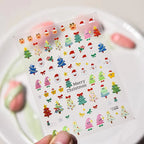 Festive Christmas Holiday Nail Art Decals