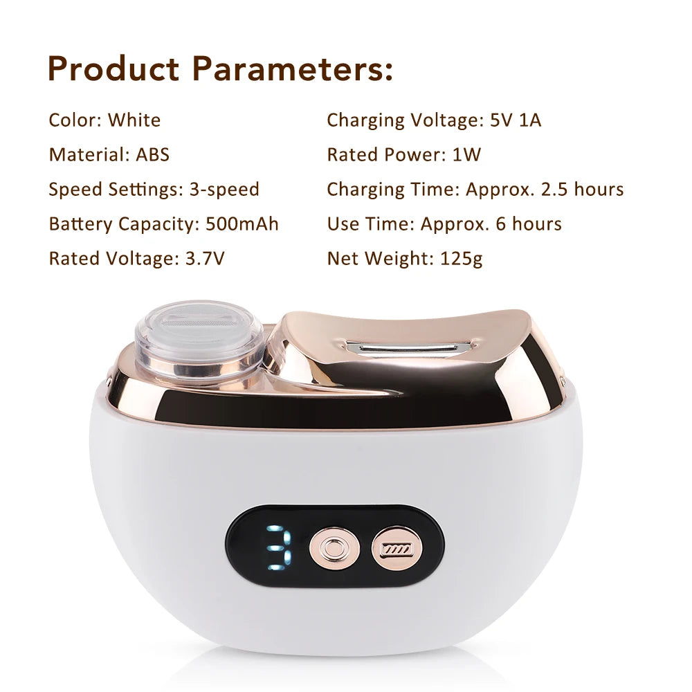 Electric Nail Trimmer and Polisher with LED Light - 9