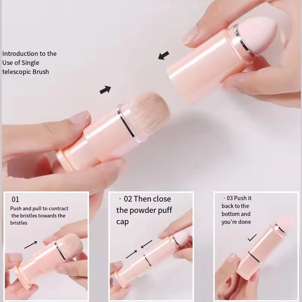 All-in-One Portable Travel Makeup Brush Set