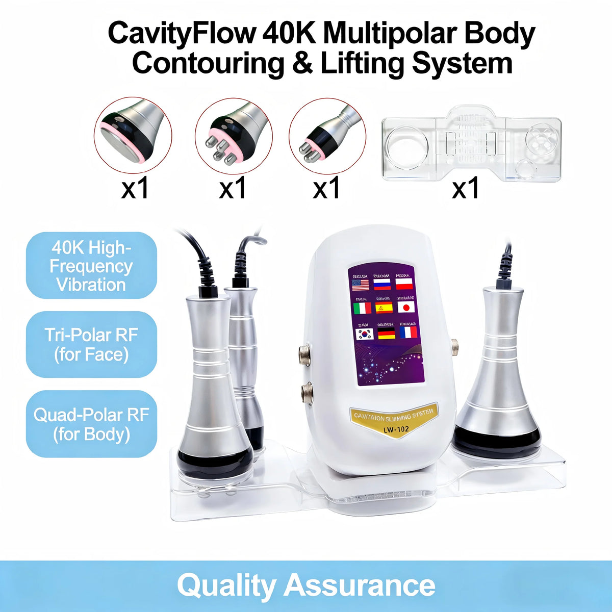 40K Ultrasonic Cavitation and RF Body Slimming Machine